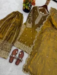 5DESIGNER FENDY SILK EMBROIDERY CODING AND SEQUENCE WORK TOP PALAZZO WITH DUPATTA FESTIVE WEAR WHOLESALE PRICE ETHNIC GARMENT (2)