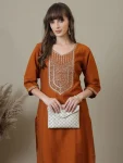 5FANCY RAYON EMBROIDERY WORK ONLY KURTI FESTIVE WEAR WHOLESALE PRICE ETHNIC GARMENT (23)