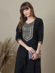 5FANCY RAYON EMBROIDERY WORK ONLY KURTI FESTIVE WEAR WHOLESALE PRICE ETHNIC GARMENT (8)