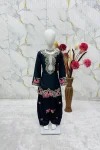 5RICH LOOK NATURAL CREPE EMBROIDERY SEQUENCE WORK KID’S TOP PATIYALA WITH DUPATTA FESTIVE WEAR WHOLESALE PRICE ETHNIC GARMENT (20)