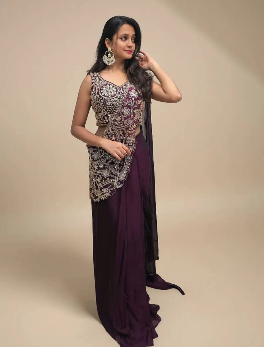 6TRENDING RANGOLI SILK EMBROIDERY THREAD & SEMI BEADS WORK READY TO WEAR SAREE WITH STITCHED BLOUSE PARTY WEAR WHOLESALE PRICE ETHNIC GARMENT (14)