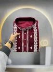 7DESIGNER SOFT SILK EMBROIDERY WORK AND SILVER SEQUENCE WORK MEN’S KURTA PAYJAMA FESTIVE WEAR WHOLESALE PRICE ETHNIC GARMENT (12)