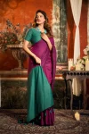 7MODERN MUL COTTON CONTRAST PALLU & FANCY TASSELS WORK SAREE WITH UNSTITCHED BLOUSE FESTIVE WEAR WHOLESALE PRICE ETHNIC GARMENT (20)
