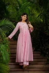 7RICH LOOK CHANDERI SILK EMBROIDERY WORK TOP BOTTOM WITH DUPATTA FESTIVE WEAR WHOLESALE PRICE ETHNIC GARMENT (12)