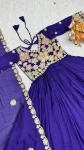 7TRENDING VICHITRA CODING SEQUENCE EMBROIDERY WORK GOWN WITH DUPATTA FESTIVE WEAR WHOLESALE PRICE ETHNIC GARMENT (19)