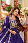 7TRENDING VICHITRA CODING SEQUENCE EMBROIDERY WORK GOWN WITH DUPATTA FESTIVE WEAR WHOLESALE PRICE ETHNIC GARMENT (19)