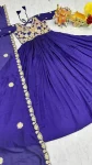 7TRENDING VICHITRA CODING SEQUENCE EMBROIDERY WORK GOWN WITH DUPATTA FESTIVE WEAR WHOLESALE PRICE ETHNIC GARMENT (19)