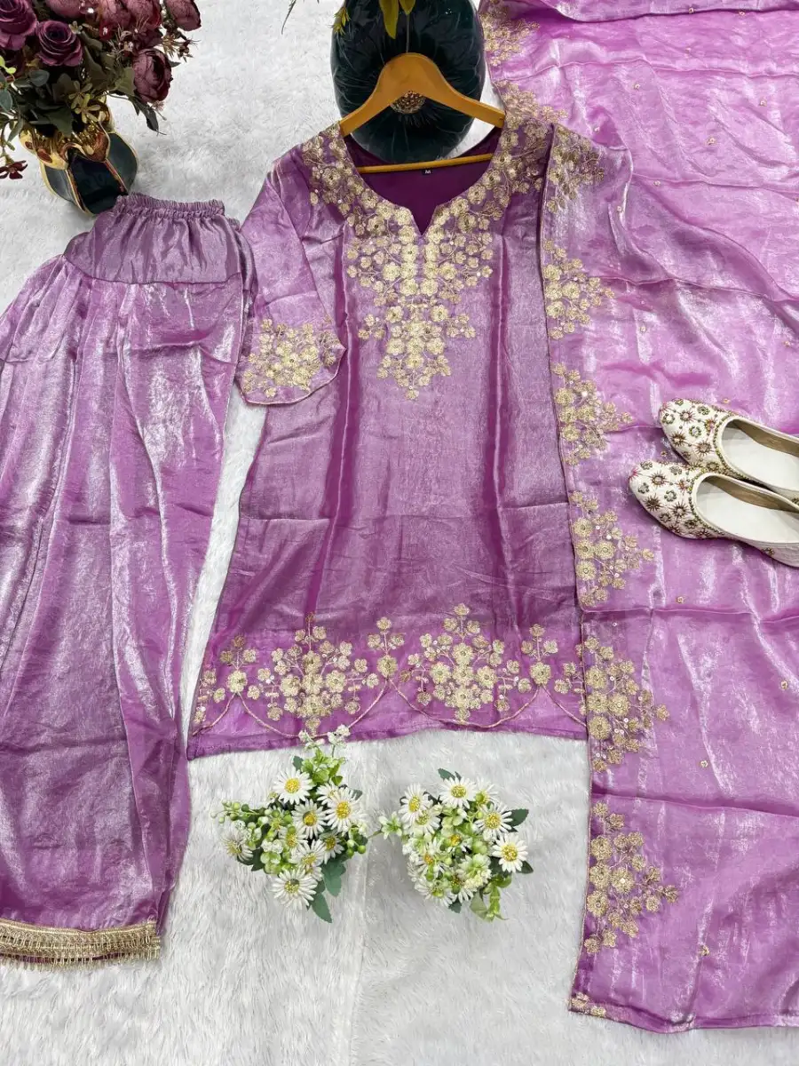 9MODERN FENDY SATIN EMBROIDERY WITH THREAD & SEQUENCE WORK TOP PATIYALA WITH DUPATTA FESTIVE WEAR WHOLESALE PRICE ETHNIC GARMENT (5)