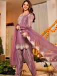 9MODERN FENDY SATIN EMBROIDERY WITH THREAD & SEQUENCE WORK TOP PATIYALA WITH DUPATTA FESTIVE WEAR WHOLESALE PRICE ETHNIC GARMENT (4)