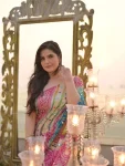 BOLLYWOOD SOFT TABBY DIGITAL PRINT WITH REAL MIRROR WORK SAREE WITH UNSTITCHED BLOUSE PARTY WEAR WHOLESALE PRICE ETHNIC GARMENT (10)