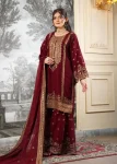 CLASSIC FENDY SILK EMBROIDERY SEQUENCE WORK TOP SHARARA WITH DUPATTA FESTIVE WEAR WHOLESALE PRICE ETHNIC GARMENT (15)