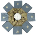 CLASSIC LICHI SILK JACQUARD WORK SAREE WITH UNSTITCHED BLOUSE FESTIVE WEAR WHOLESALE PRICE ETHNIC GARMENT (1)