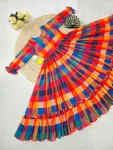CLASSIC MUL CHANDERI PRINTED WORK ONE PIECE DRESS DAILY WEAR WHOLESALE PRICE ETHNIC GARMENT (3)