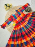 CLASSIC MUL CHANDERI PRINTED WORK ONE PIECE DRESS DAILY WEAR WHOLESALE PRICE ETHNIC GARMENT (3)