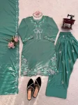CLASSIC NATURAL CREPE THREAD WITH SEQUENCE WORK TOP PATIYALA WITH DUPATTA FESTIVE WEAR WHOLESALE PRICE ETHNIC GARMENT (5)