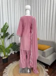 CLASSIC NATURAL CREPE THREAD WITH SEQUENCE WORK TOP PATIYALA WITH DUPATTA FESTIVE WEAR WHOLESALE PRICE ETHNIC GARMENT (20)