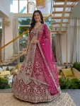 DESIGNER BUTTERFLY NET SEQUENCE AND CODING EMBROIDERY WORK LEHENGA CHOLI WITH DUPATTA WEDDING WEAR WHOLESALE PRICE ETHNIC GARMENT (7)