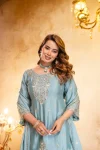 DESIGNER CHINON EMBROIDERY WITH 5 MM SEQUENCE WORK TOP SHARARA WITH DUPATTA FESTIVE WEAR WHOLESALE PRICE ETHNIC GARMENT (4)