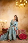 DESIGNER CHINON EMBROIDERY WITH 5 MM SEQUENCE WORK TOP SHARARA WITH DUPATTA FESTIVE WEAR WHOLESALE PRICE ETHNIC GARMENT (4)