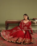 DESIGNER CHINON SILK SEQUENCE AND ZARI WORK WITH FANCY LACE WORK GOWN BOTTOM WITH DUPATTA WEDDING WEAR WHOLESALE PRICE ETHNIC GARMENT (10)