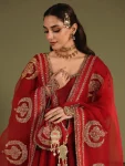DESIGNER CHINON SILK SEQUENCE AND ZARI WORK WITH FANCY LACE WORK GOWN BOTTOM WITH DUPATTA WEDDING WEAR WHOLESALE PRICE ETHNIC GARMENT (10)