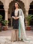 DESIGNER CREPE SILK SEQUENCE EMBROIDERY WORK TOP PALAZZO WITH DUPATTA WEDDING WEAR WHOLESALE PRICE ETHNIC GARMENT (3)