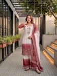 DESIGNER DUAL TONE STAR GEORGETTE EMBROIDERY SEQUENCE WORK TOP PALAZZO WITH DUPATTA FESTIVE WEAR WHOLESALE PRICE ETHNIC GARMENT (3)