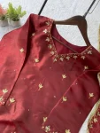 DESIGNER FENDY REAL MIRROR AND SEQUENCE EMBROIDERY WORK TOP SHARARA WITH DUPATTA FESTIVE WEAR WHOLESALE PRICE ETHNIC GARMENT (4)