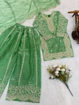 DESIGNER FENDY SILK EMBROIDERY CODING AND SEQUENCE WORK KID’S TOP PALAZZO WITH DUPATTA FESTIVE WEAR WHOLESALE PRICE ETHNIC GARMENT FESTIVE WEAR WHOLESALE PRICE ETHNIC GARMENT (14)