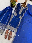 DESIGNER FENDY SILK EMBROIDERY CODING AND SEQUENCE WORK TOP PALAZZO WITH DUPATTA FESTIVE WEAR WHOLESALE PRICE ETHNIC GARMENT (35)