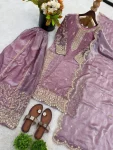 DESIGNER FENDY SILK EMBROIDERY CODING AND SEQUENCE WORK TOP PALAZZO WITH DUPATTA FESTIVE WEAR WHOLESALE PRICE ETHNIC GARMENT (32)
