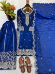 DESIGNER FENDY SILK EMBROIDERY CODING AND SEQUENCE WORK TOP PALAZZO WITH DUPATTA FESTIVE WEAR WHOLESALE PRICE ETHNIC GARMENT (35)
