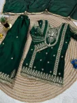 DESIGNER FENDY SILK EMBROIDERY SEQUENCE WORK KID’S TOP PALAZZO WITH DUPATTA FESTIVE WEAR WHOLESALE PRICE ETHNIC GARMENT (2)