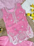 DESIGNER FENDY SILK EMBROIDERY SEQUENCE WORK TOP BOTTOM WITH DUPATTA FESTIVE WEAR WHOLESALE PRICE ETHNIC GARMENT (2)