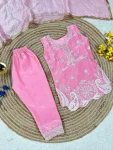 DESIGNER FENDY SILK EMBROIDERY SEQUENCE WORK TOP BOTTOM WITH DUPATTA FESTIVE WEAR WHOLESALE PRICE ETHNIC GARMENT (2)