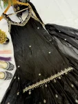 DESIGNER FENDY SILK SEQUENCE MULTI NEEDLE EMBROIDERY, ZARI WORK TOP PALAZZO WITH DUPATTA WEDDING WEAR WHOLESALE PRICE ETHNIC GARMENT (2)