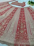 DESIGNER GEORGETTE CHAIN SEQUENCE WITH DIMOND OR REAL MIRROR HAND WORK LEHENGA CHOLI WITH DUPATTA WEDDING WEAR WHOLESALE PRICE ETHNIC GARMENT (3)