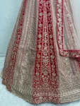 DESIGNER GEORGETTE CHAIN SEQUENCE WITH DIMOND OR REAL MIRROR HAND WORK LEHENGA CHOLI WITH DUPATTA WEDDING WEAR WHOLESALE PRICE ETHNIC GARMENT (3)