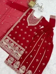 DESIGNER GEORGETTE EMBROIDERY DORI,JARI,SEQUENCE AND THREAD WORK TOP PALAZZO WITH DUPATTA FESTIVE WEAR WHOLESALE PRICE ETHNIC GARMENT (2)
