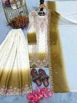 DESIGNER GEORGETTE EMBROIDERY THREAD WORK TOP PALAZZO WITH DUPATTA FESTIVE WEAR WHOLESALE PRICE ETHNIC GARMENT (2)