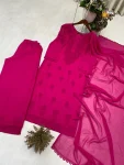 DESIGNER GEORGETTE EMBROIDERY WORK TOP PALAZZO WITH DUPATTA OFFICE WEAR WHOLESALE PRICE ETHNIC GARMENT (4)