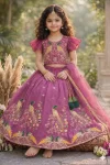 DESIGNER GEORGETTE MULTI EMBROIDERY WORK LEHENGA CHOLI WITH DUPATTA FESTIVE WEAR WHOLESALE PRICE ETHNIC GARMENT (5)