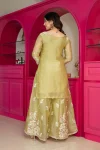 DESIGNER GMY SILK EMBROIDERY 3 MM MULTIPLE THREAD SEQUENCE & MOTI WORK TOP PALAZZO WITH DUPATTA WEDDING WEAR WHOLESALE PRICE ETHNIC GARMENT (2)