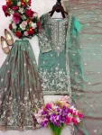 DESIGNER GMY SILK EMBROIDERY 5 MM SEQUENCE WORK TOP PALAZZO WITH DUPATTA FESTIVE WEAR WHOLESALE PRICE ETHNIC GARMENT (4)