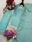 DESIGNER GMY SILK EMBROIDERY 5 MM SEQUENCE WORK TOP PALAZZO WITH DUPATTA FESTIVE WEAR WHOLESALE PRICE ETHNIC GARMENT (4)