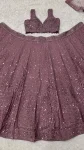 DESIGNER KASTURI SILK DORI , SEQUENCE & THREAD WORK LEHENGA CHOLI WITH DUPATTA RECEPTION WEAR WHOLESALE PRICE ETHNIC GARMENT (2)