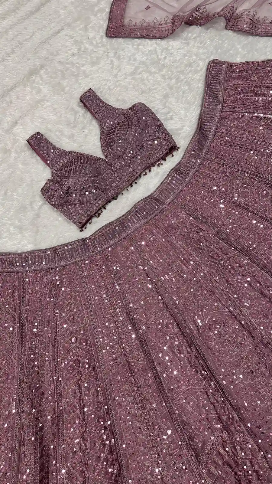 DESIGNER KASTURI SILK DORI , SEQUENCE & THREAD WORK LEHENGA CHOLI WITH DUPATTA RECEPTION WEAR WHOLESALE PRICE ETHNIC GARMENT (8)