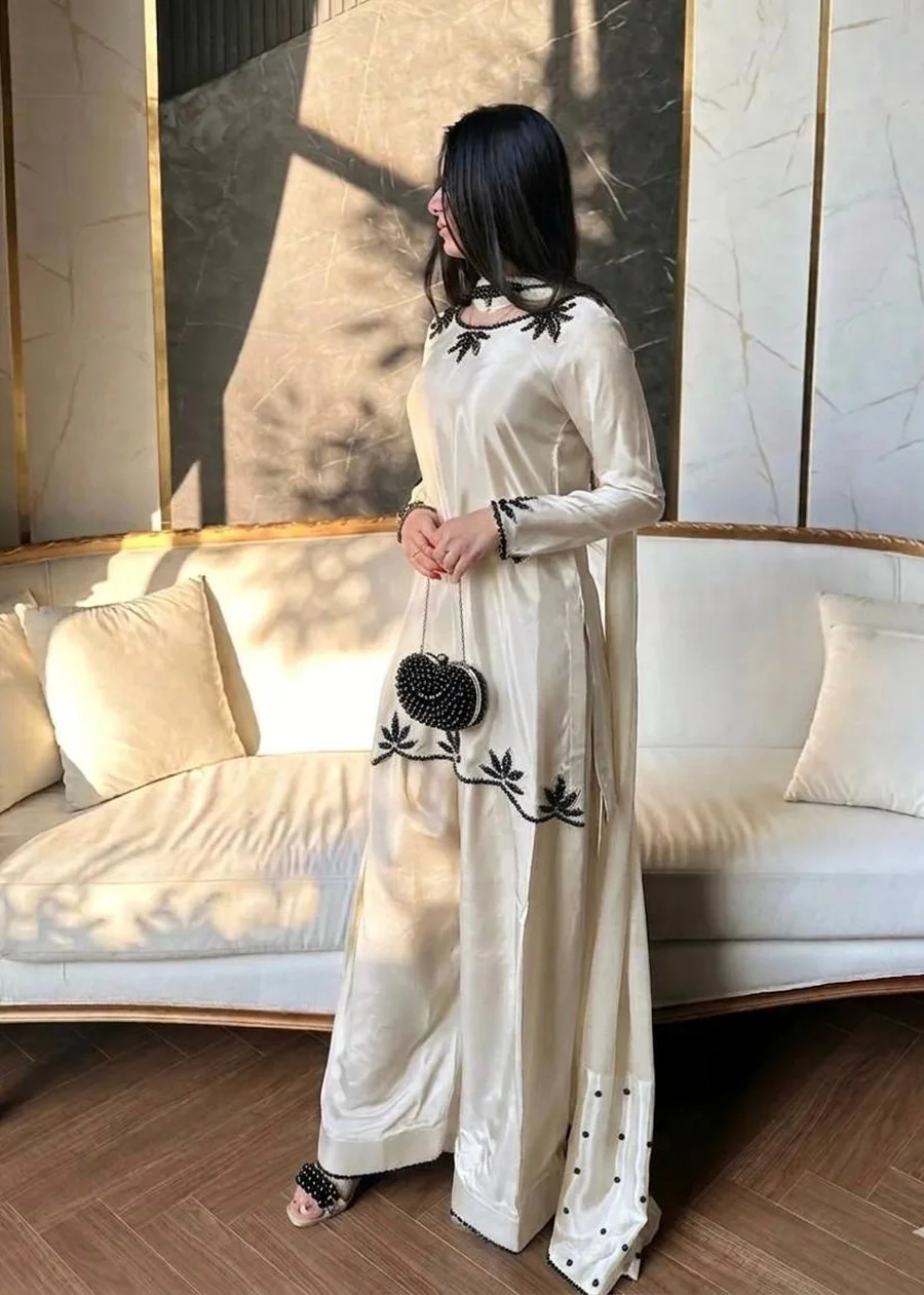 DESIGNER NATURAL CREPE EMBROIDERY AND MOTI WORK TOP PATIYALA WITH DUPATTA FESTIVE WEAR WHOLESALE PRICE ETHNIC GARMENT (4)