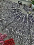 DESIGNER NET SEQUENCE AND ZARI EMBROIDERY WORK LEHENGA CHOLI WITH DUPATTA WEDDING WEAR WHOLESALE PRICE ETHNIC GARMENT (5)