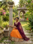 DESIGNER RANGOLI SILK EMBROIDERY WORK LEHENGA CHOLI WITH DUPATTA FESTIVE WEAR WHOLESALE PRICE ETHNIC GARMENT (4)